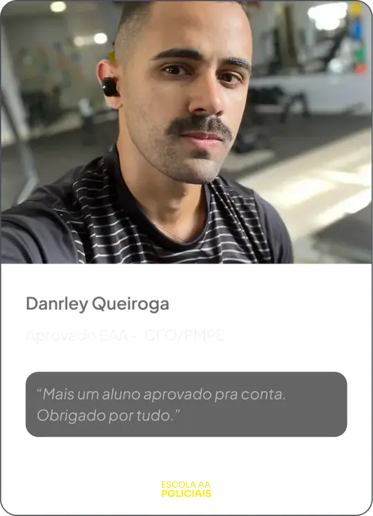 Danrley Queiroga — Aprovado EAA, CFO/PMPE